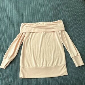 LC Lauren Conrad off the shoulder, long sleeve shirt